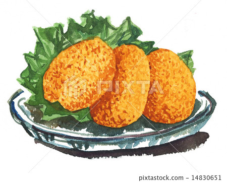 可樂餅 油炸的 油炸食品 14830651