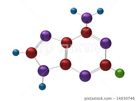 Molecule of adenine 14830746