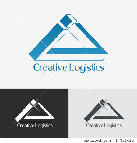 Triangle impossible vector logo design template.  14831429