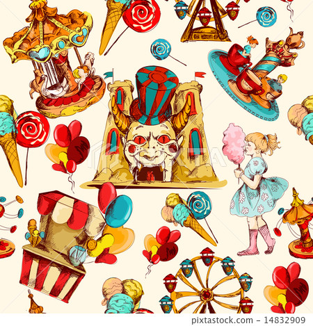 Amusement Park Seamless 14832909