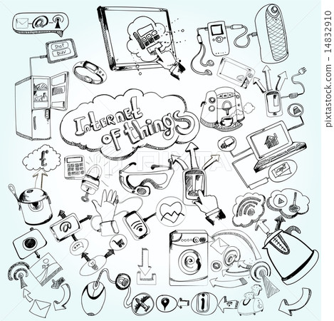 Internet Of Things Doodles 14832910