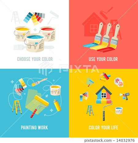 Painting Work Design Concept 14832976