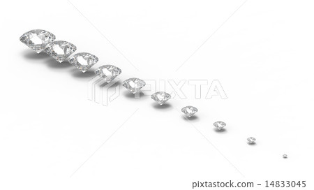 Diamond with shadows 14833045