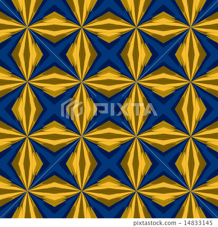 Bright blue yellow fashion seamless pattern 14833145