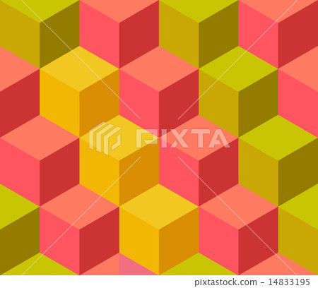 Pattern of colored cubes 14833195