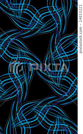 Abstract blue pattern on a black background. Vector Abstract blue pattern on a black background. Vector 14833221