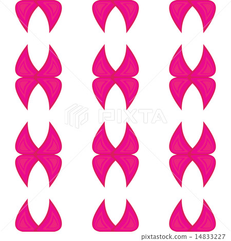 Bright pink shapes on white background pattern pink and white Bright pink shapes on white background pattern pink and white 14833227