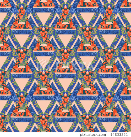 Bright seamless pattern red blue pink Bright seamless pattern red blue pink 14833231