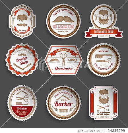 Barber Shop Stickers 14833299