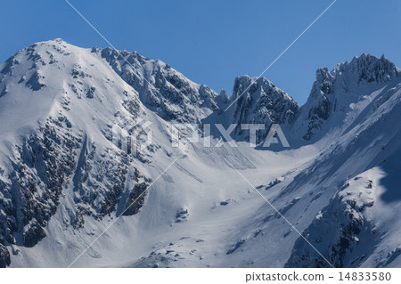The Fagaras Mountains in winter 14833580