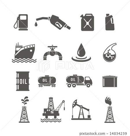 Petroleum Industry Icon Set Petroleum Industry Icon Set 14834239
