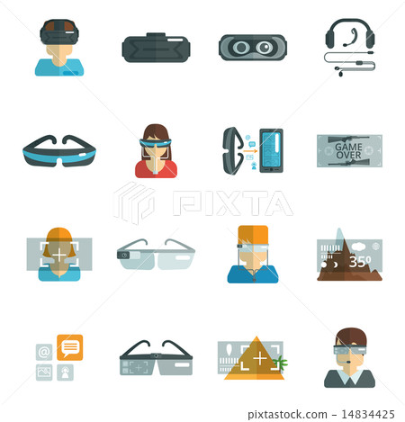 Virtual Glasses Flat Virtual Glasses Flat 14834425