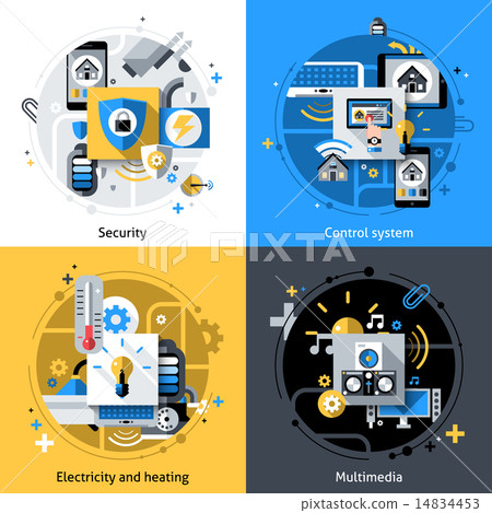 Smart House Icons Smart House Icons 14834453
