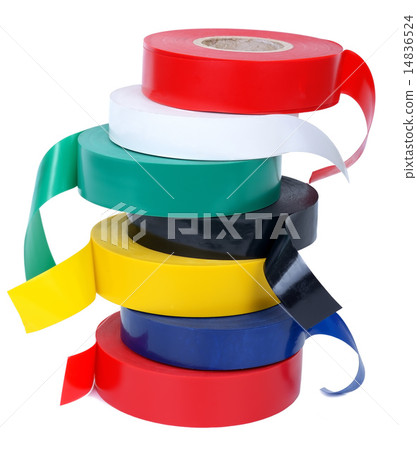 Multicolored insulating tapes roll 14836524