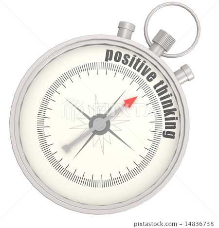 Positive thinking compass 14836738