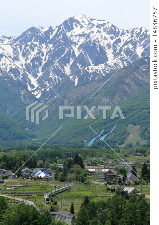 Hakuba village in June 14836757