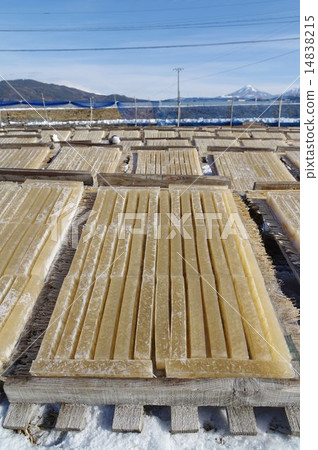 Corner agar production scenery (Suwa district, Nagano prefecture) Corner agar production scenery (Suwa district, Nagano prefecture) 14838215