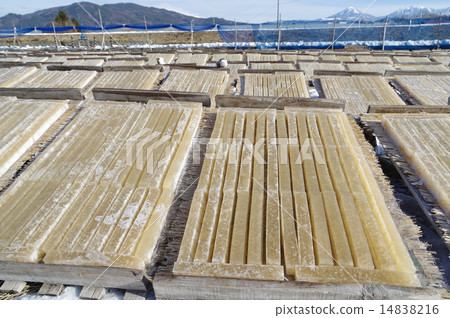 Corner agar production scenery (Suwa district, Nagano prefecture) Corner agar production scenery (Suwa district, Nagano prefecture) 14838216