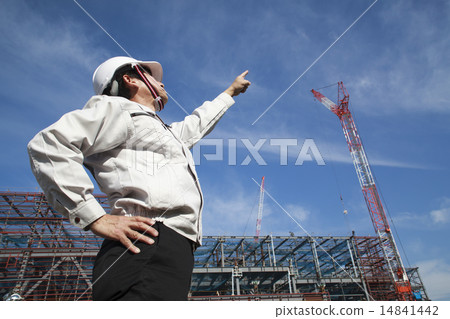 建築工地和工程師形象 14841442
