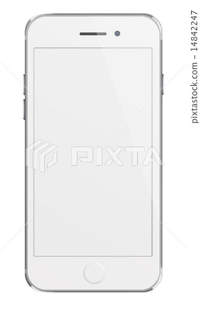 Mobile smart phone with white screen Mobile smart phone with white screen 14842247