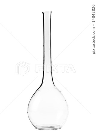 glass flask closeup isolated 14842826
