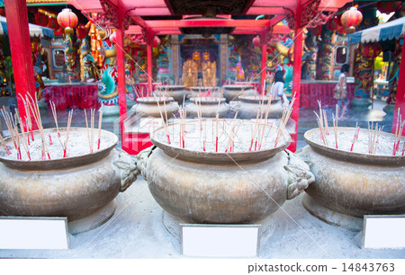 Incense in chinese temple 14843763