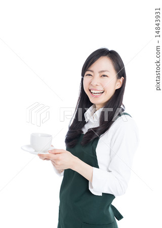 女服務員用咖啡 14843931