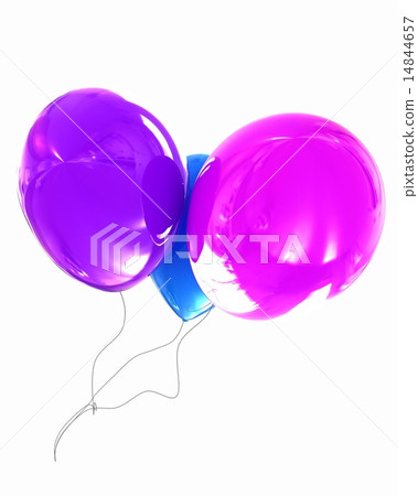 Color glossy balloons isolated on white Color glossy balloons isolated on white 14844657