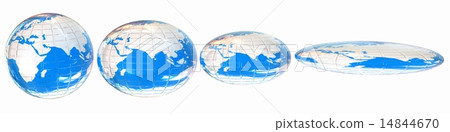 Deformed earth.Concept of degradation 14844670