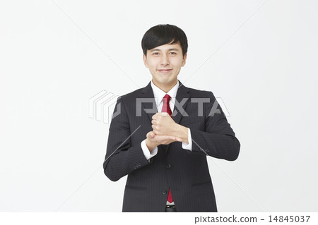 Convincing businessman Convincing businessman 14845037