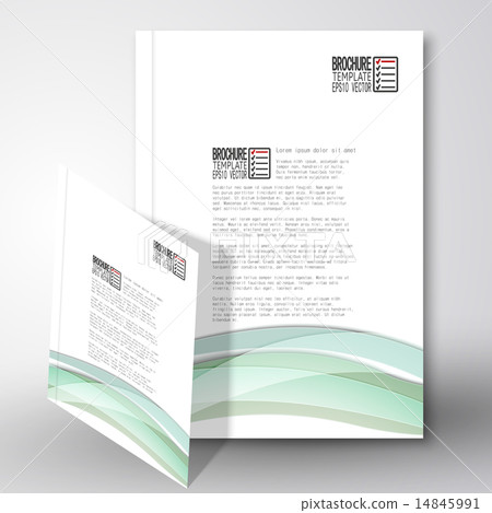 Colored wave background. Brochure, flyer or report for business, template vector Colored wave background. Brochure, flyer or report for business, template vector 14845991