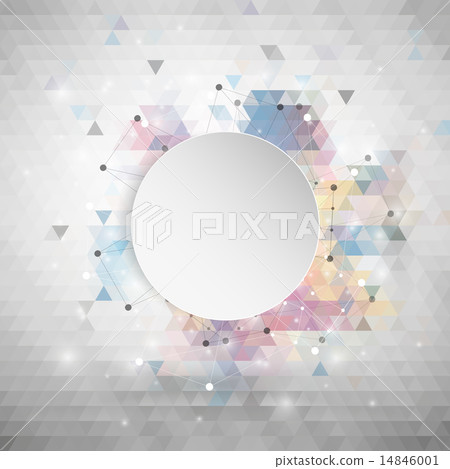 Connection background with place for text, triangle design vector illustration Connection background with place for text, triangle design vector illustration 14846001