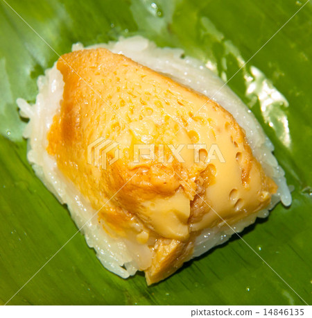 Thai dessert, Sticky rice with steamed custard Thai dessert, Sticky rice with steamed custard 14846135