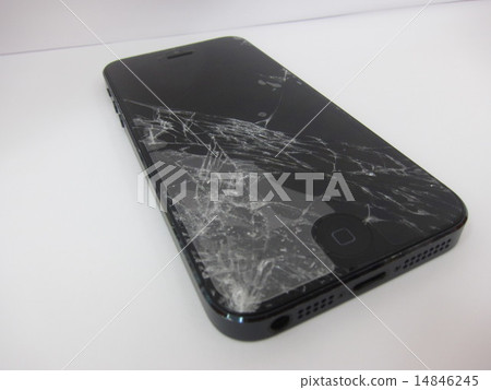 Broken smartphone screen 14846245