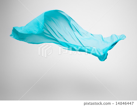 abstract teal fabric in motion 14846447