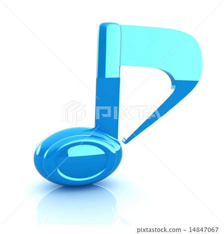 musical note 3D on white background musical note 3D on white background 14847067