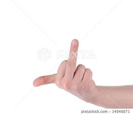 Middle finger Sign 14848071
