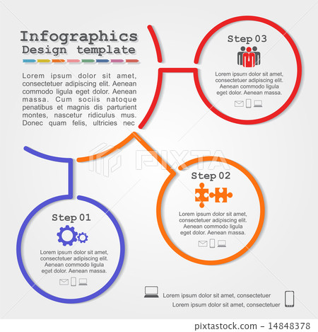 Sample Infographic Report Using Line Graphs Infographic report template with lines and... - Stock Illustration ...