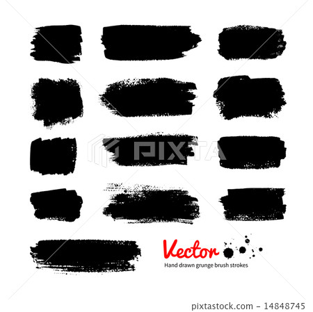 Black grunge banners. 14848745