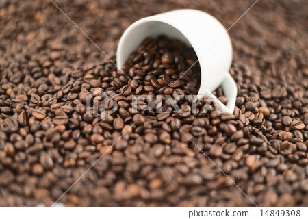 Coffee themed background composition 14849308