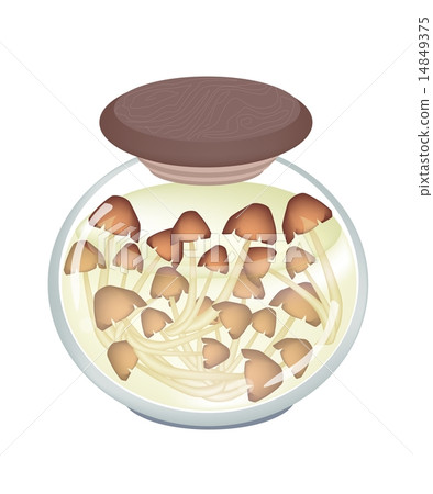 A Jar of Delicious Marinated Forest Mushrooms A Jar of Delicious Marinated Forest Mushrooms 14849375