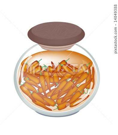 Pickled Red Sweet Peppers with Malt Vinegar 14849388