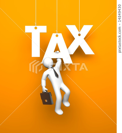 Tax. Business metaphor 14849430