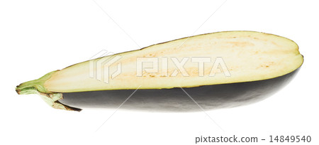 Eggplant half isolated Eggplant half isolated 14849540