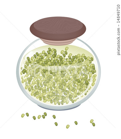 A Glass Jar of Delicious Baked Mung Beans A Glass Jar of Delicious Baked Mung Beans 14849710