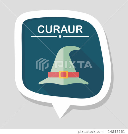 witch hat flat icon with long shadow,eps10 witch hat flat icon with long shadow,eps10 14852261