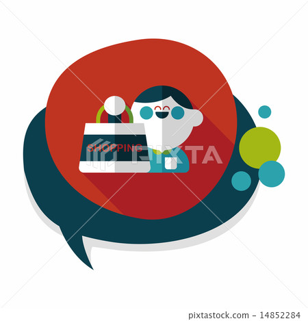 SALE Shopaholic flat icon with long shadow,eps10 SALE Shopaholic flat icon with long shadow,eps10 14852284