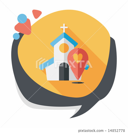 wedding church flat icon with long shadow,eps10 wedding church flat icon with long shadow,eps10 14852778