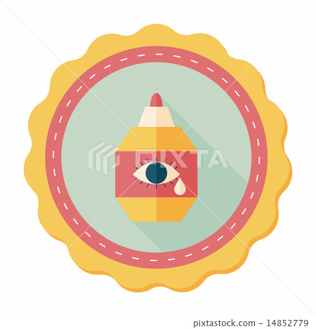 Eye Drop flat icon with long shadow,eps10 Eye Drop flat icon with long shadow,eps10 14852779