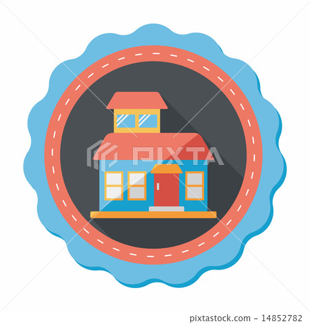 Building flat icon with long shadow,eps10 Building flat icon with long shadow,eps10 14852782